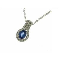 Necklace Mirco Visconti Woman in White Gold Zaffiro AB831/Z - AB831/Z